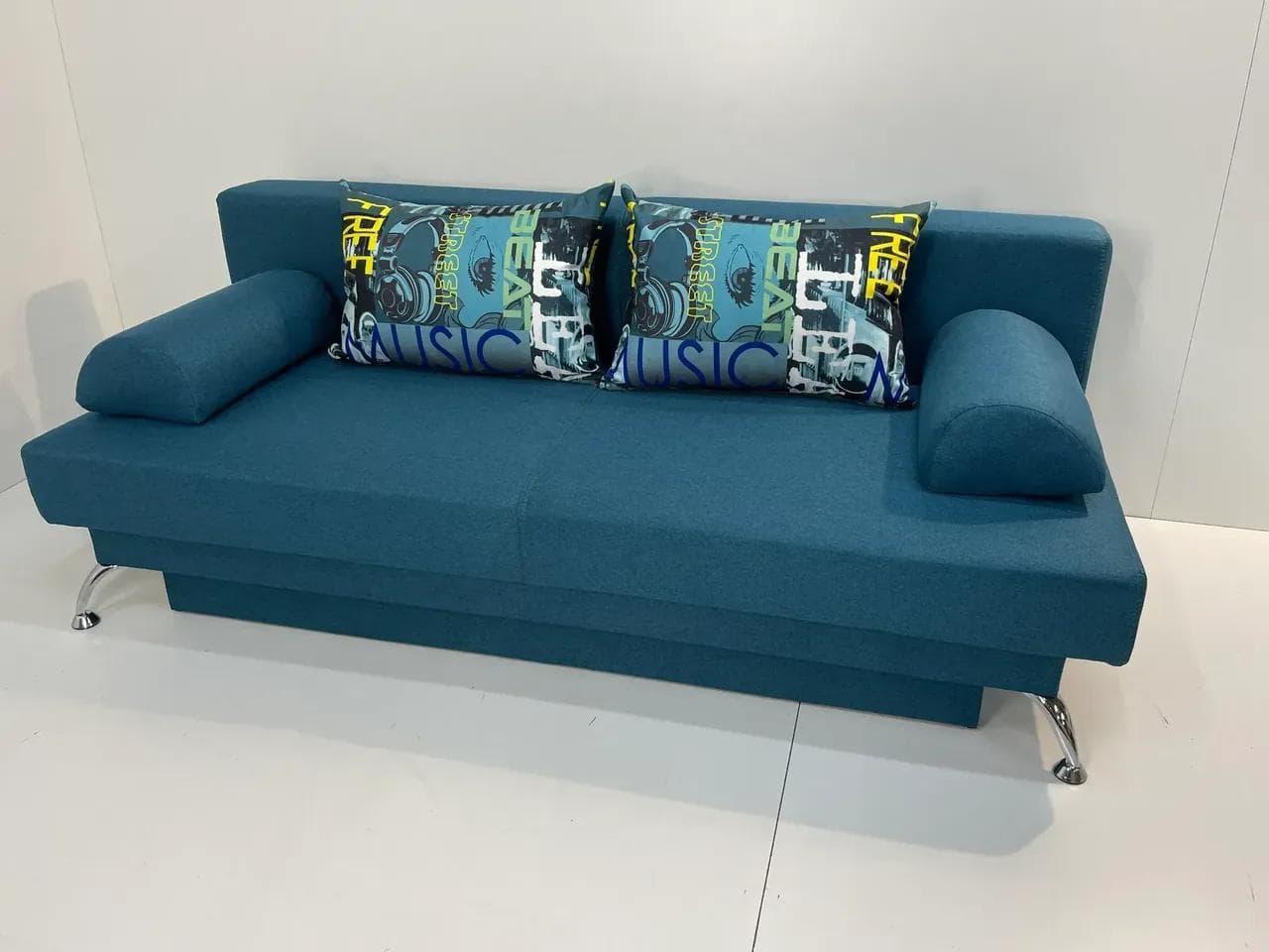 Диван еврокнижка Ріно (Синій 200 x 95 см)